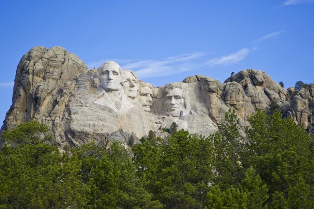 South Dakota Overview of Mount Rushmore